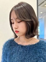 ロンドルピナス 小倉(Lond Lupinus)&nbsp;ミディアムヘア暗めカラー/デザインカラー/フェイスフレーミング