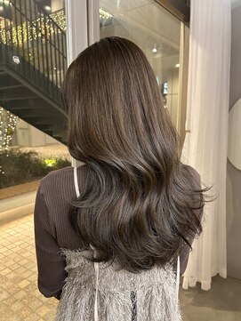 韓国へア/レイヤー/顔周り/ボブ/透明感カラー