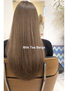 アンダーカバー UNDERCOVER 20代_30代_ロングレイヤー_ミルクティー_ベージュ