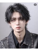MEN’S HAIR/波巻きツイストスパイラル/リバースセンターパート