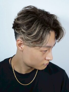 ヒロギンザ 大阪本店(HIRO GINZA) ナチュラルパーマ×メッシュ