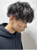 MEN’S HAIR/波巻きツイストスパイラル/リバースセンターパート