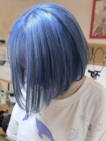 ブレイズヘアー(BLAZEhair)&nbsp;【透明度バツグンカラー】ネイビーブルー×ブリーチ２回