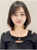 前髪イメチェンピンクベージュクールショートレイヤーカット