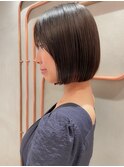 ミルクティーベージュ/レイヤーボブ/韓国巻き/錦糸町