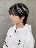 ホワイトハイライト×レイヤーマッシュウルフ