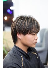 ふらっぷ 大人ショート白髪ボカシブリーチ