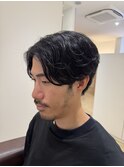 毛流れフェザーパーマ
