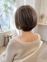 ビーワンヘアー 藤井寺 土師ノ里(B1hair) ハイライト/大人ショート