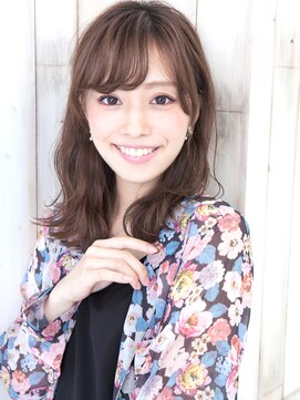 パティオンツー(PATIONN2) 波巻きニュアンスウェーブ大人シースルーバングくびれミディアム