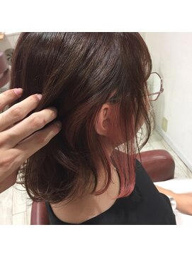 ビードロ 吉祥寺店(vi dro) 【お客様スタイル】ペールピンク×インナーカラー