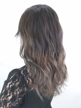 アルバム 銀座(ALBUM GINZA) グレージュロング_ダブルバングブランジュ_ba237391