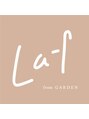ラフ フロム ガーデン(Laf from GARDEN) Lafにくると気分が上がるという想いを込めたロゴにしました^ ^