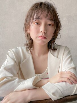 エンクス(enx) ウルフ風 小顔エアリーミディ*