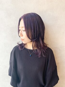 トパ(topa) ラベンダーカラー　ケアブリーチ　セクションカラー　髪質改善