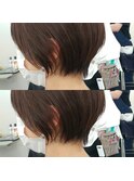 【LS HAIR菊地】自然にくびれる透け感ショート
