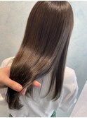 ダークアッシュ×髪質改善ストレート
