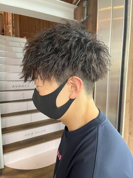 アヴァンス 天王寺店(AVANCE.) MEN'S HAIR ツイスト×刈り上げ×前下がり