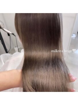 フォンズ(FONS) ミルクティーベージュ ベージュカラー ブリーチなし ツヤカラー