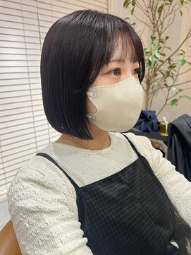 オリ 仙台(Oli) 着物ヘア/ダークアッシュ/ミディアムレイヤーカット［仙台］