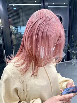 ソル ジングウマエ(SOL JINGUMAE) ダブルカラーピンクベージュベージュカラーケアブリーチレイヤー