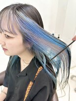 ヲタク(wotaku.)&nbsp;ペールブルーホワイトシルバーインナーカラーケアブリーチ