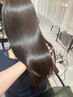 【当店人気No.1髪質改善水素TR】カット＋全体艶カラー＋UPTOGLOSS