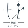 ティードットヘア(t.hair)のお店ロゴ