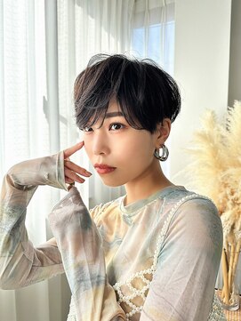 ラフィスヘアー プアナ 小田原店(La fith hair puana) 【La fith】ハンサムショート×シアーブラック