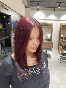 アドア 横浜(ADORE) 【ADORE横浜】ブリーチなしピンクレッド♪