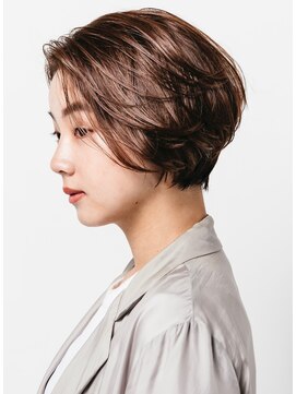 アイスバーグ ウェスト 清澄白河(eyesburg W/est) 大人のショートボブアッシュブラウン上品ベージュ