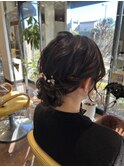 ゆるふわアップスタイル