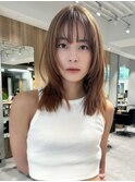 イメチェン前髪小顔こなれミディ_表参道/原宿