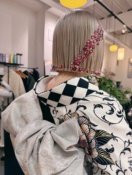 オーイット(ooit) ＊ハイトーンボブ×成人式ヘアセット＊