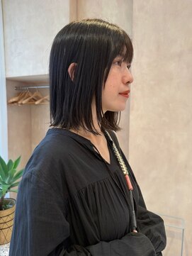 オン キャナルシティ博多前店(on) 【晴音】艶ミディアムボブ/ダークオリーブ/30代/博多