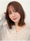 say.ショートボブひし形ショートダークレッドデザインカラー