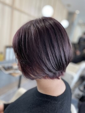 互感 近岡店 ラベンダー×ボブ