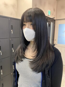 エルフレームバイワンラヴェスト(L'FLAME by one Lovest) レイヤーカット/ブルーブラック/長野駅前L'FLAME