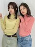 似合わせ顔周りカット＋透明感フルカラー　￥8600→￥7900