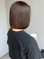 ナカオコアフュール(NAKAO COIFFURE)&nbsp;ショコラブラウン 髪質改善 ミニボブ 艶カラー 20代