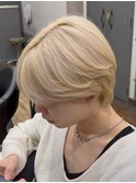メンズハイトーン/ホワイトブロンド/2ブリーチ/ダメージレス