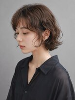 トリッカ 銀座(tricca)&nbsp;くびれボブ/ウェーブヘア/アッシュベージュ/小顔ボブ