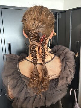 シンス 銀座(since) ヘアセット/ヘアアレンジ/編みおろしアレンジ/参列ヘアセット