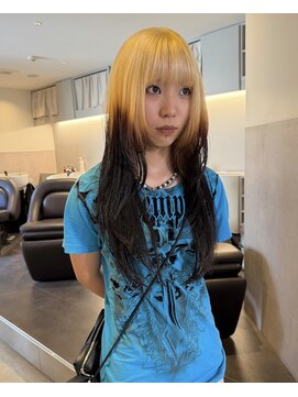 ニコフクオカヘアーメイク(NIKO Fukuoka Hair Make) 《NIKO》抜きっぱなしブロンドカラー☆ルーツカラー福岡天神
