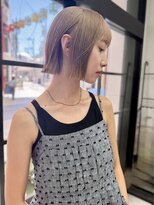 ブレス(bless)&nbsp;ミルクティーベージュ　切りっぱなしボブ