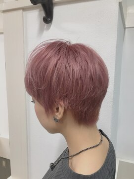 ジゼル(GiseL) パールピンク/ダブルカラー/ブリーチ/ベビーピンク/ショートヘア