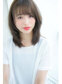 【Un ami】 大人かわいい 小顔レイヤーミディ 松井幸裕
