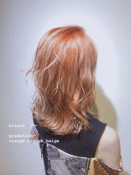 リーヘア(Ly hair) orange gradation *°+