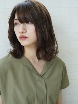 ヘアリゾート粋 ウナム 新宿東口店(enam) 本多　ミディアムスタイル　1[新宿駅/新宿]