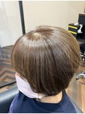 ふんわり丸みショートボブ